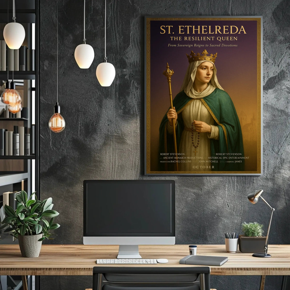 St. Etheldreda The Resilient Queen Poster