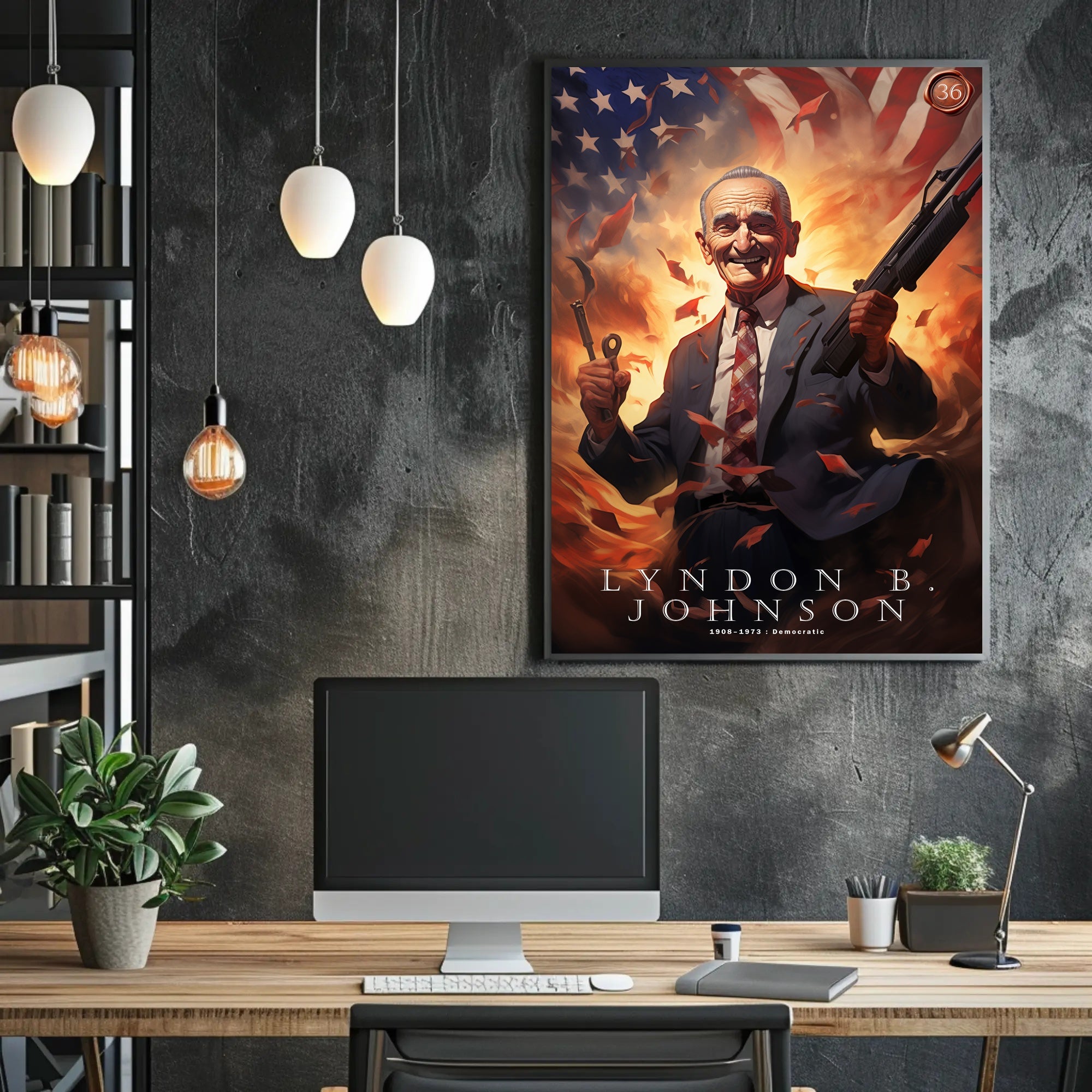 Lyndon B. Johnson Tribute Poster