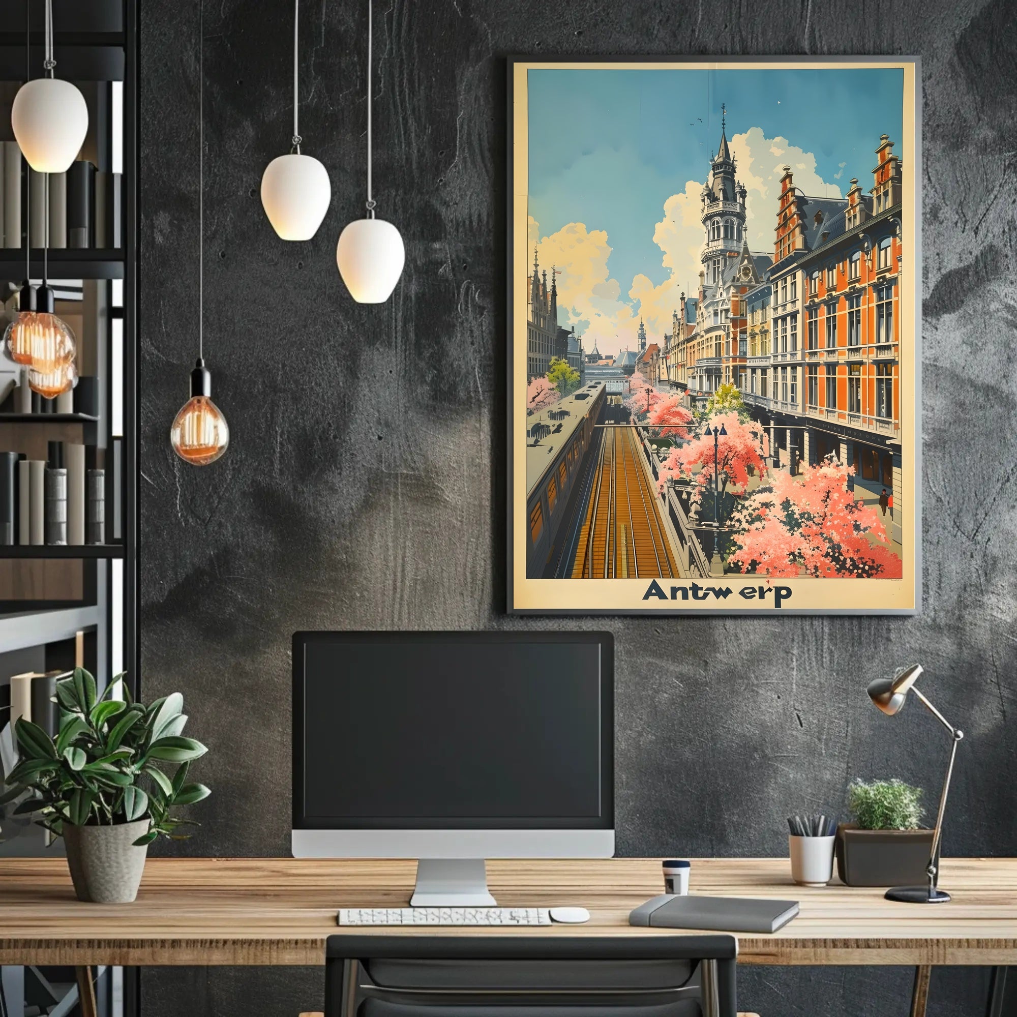 Springtime in Antwerp Poster