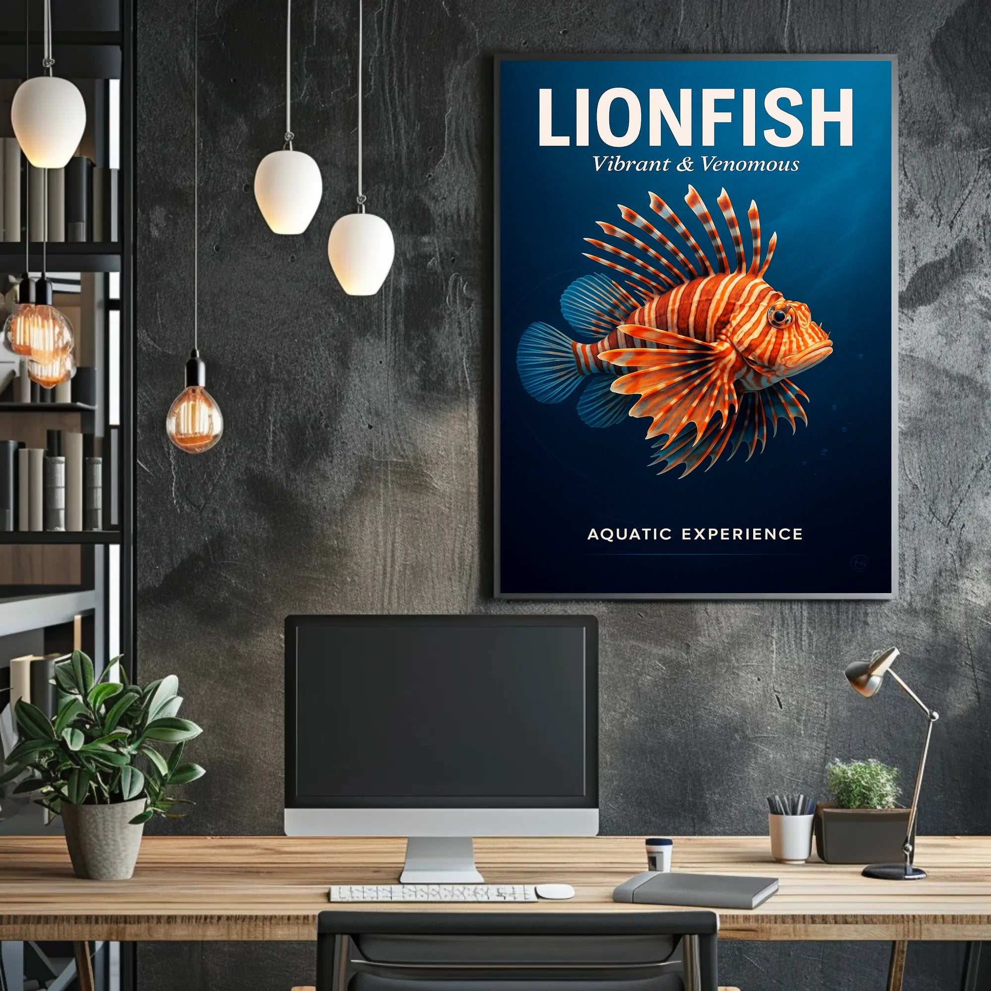 Lionfish Vibrant & Venomous Poster PosterGoat