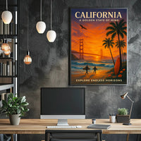 California Golden State Of Mind Poster