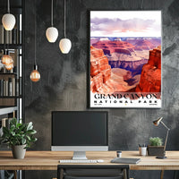 Grand Canyon Watercolor Wall Art Poster