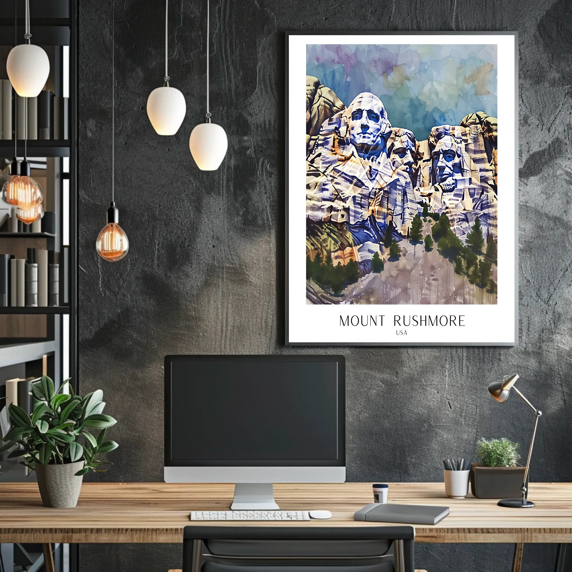 Mount Rushmore Poster PosterGoat