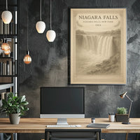 Vintage Niagara Falls 1924 Travel Poster