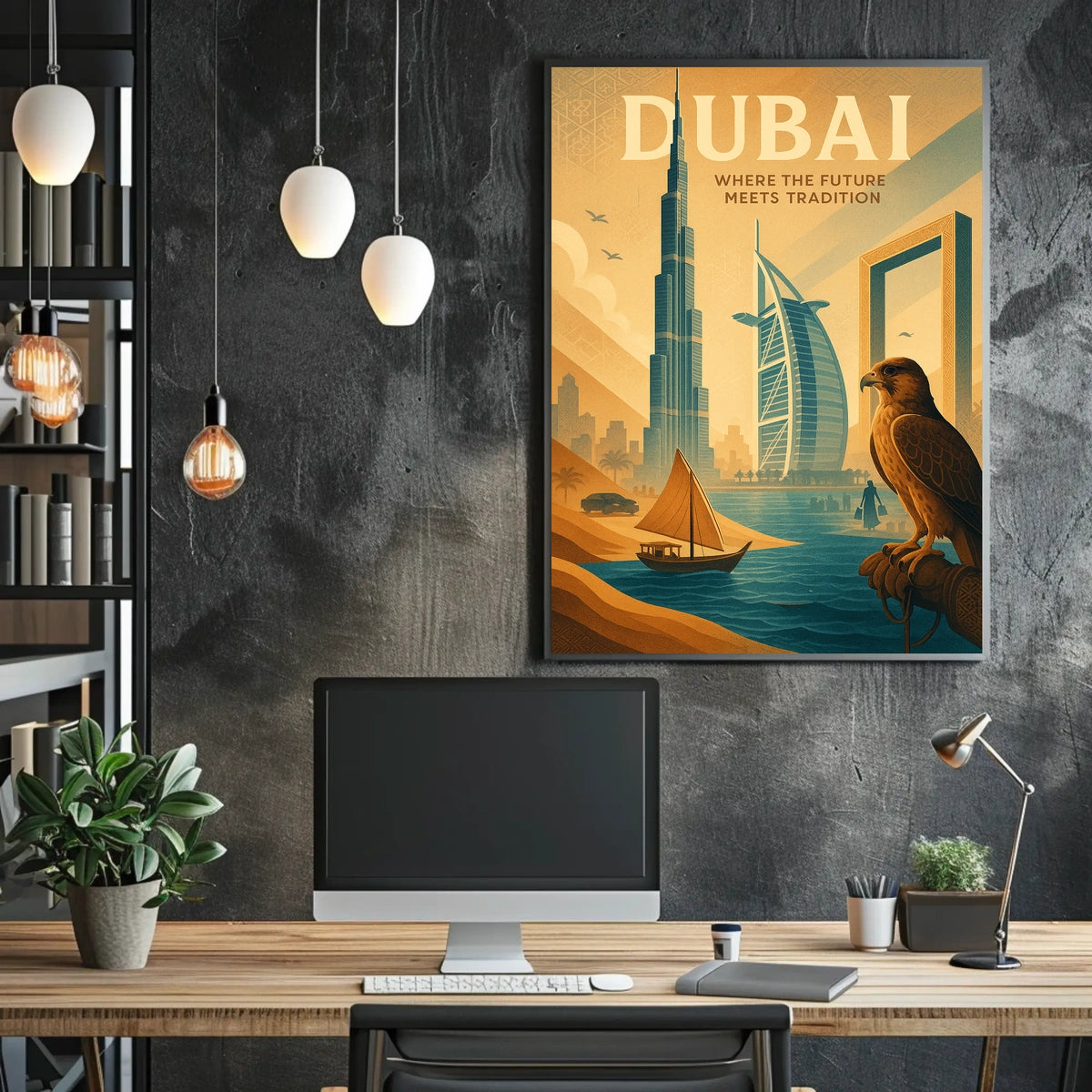 Dubai Poster For Modern Homes Harmonious Heritage Decor