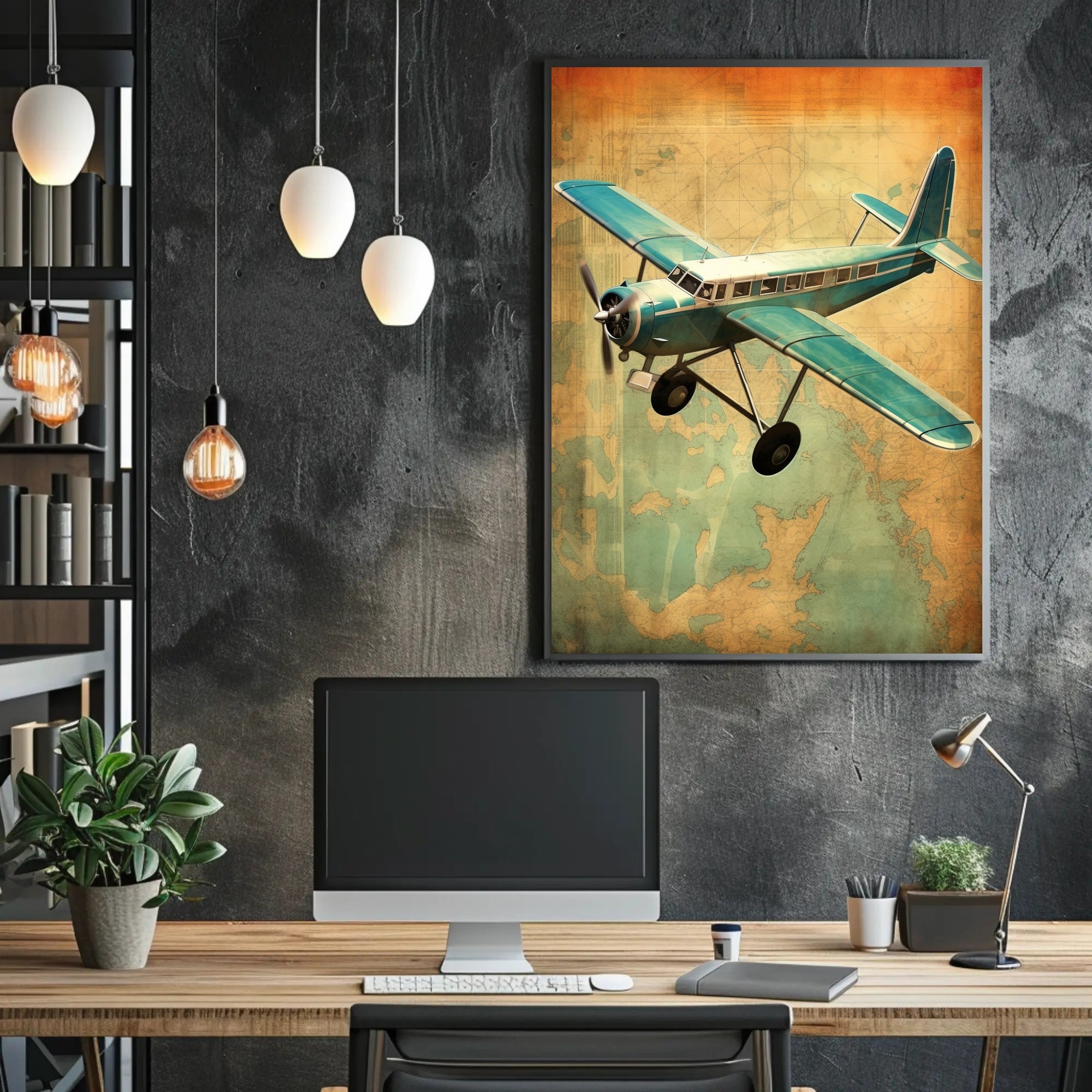 Vintage Adventure in Aviation Poster