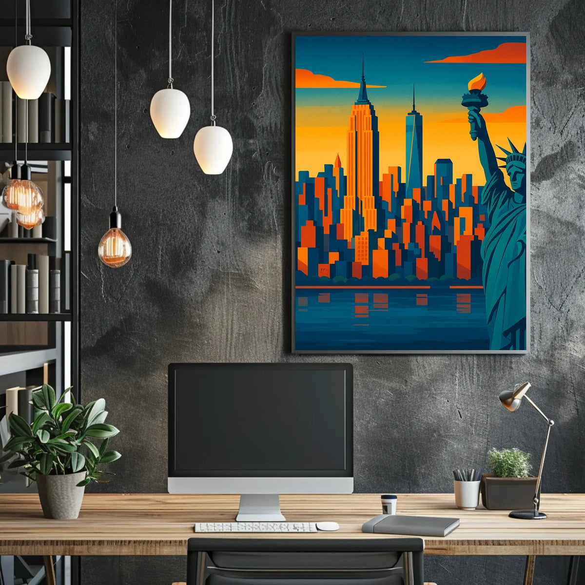 Iconic New York Skyline Poster