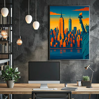 Iconic New York Skyline Poster