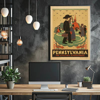 Pennsylvania: The Little Red Schoolhouse Poster PosterGoat