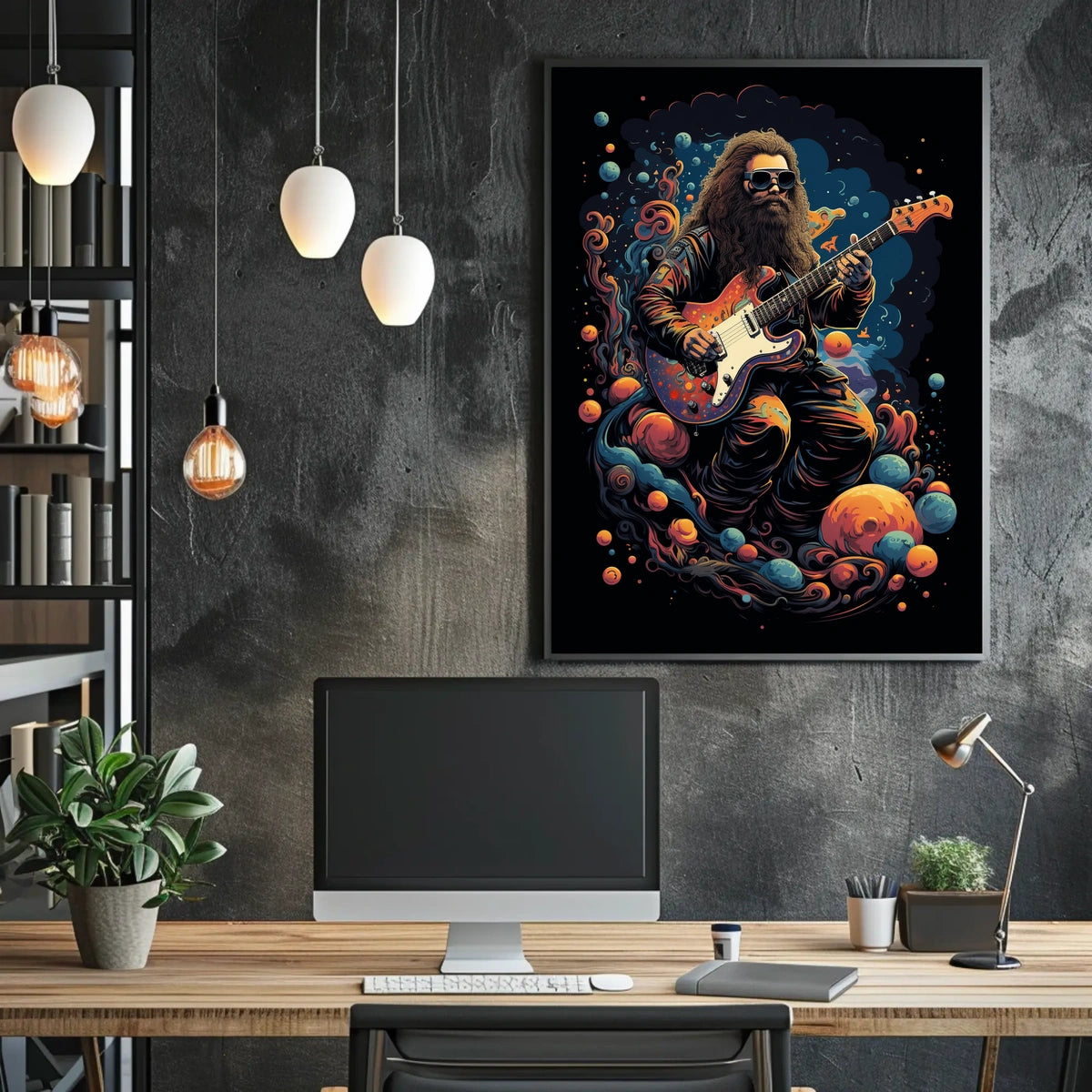 Cosmic Guitarist Poster
