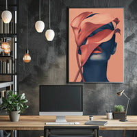 Striking Surreal Female Art Abstract or Artistic Poster PosterGoat