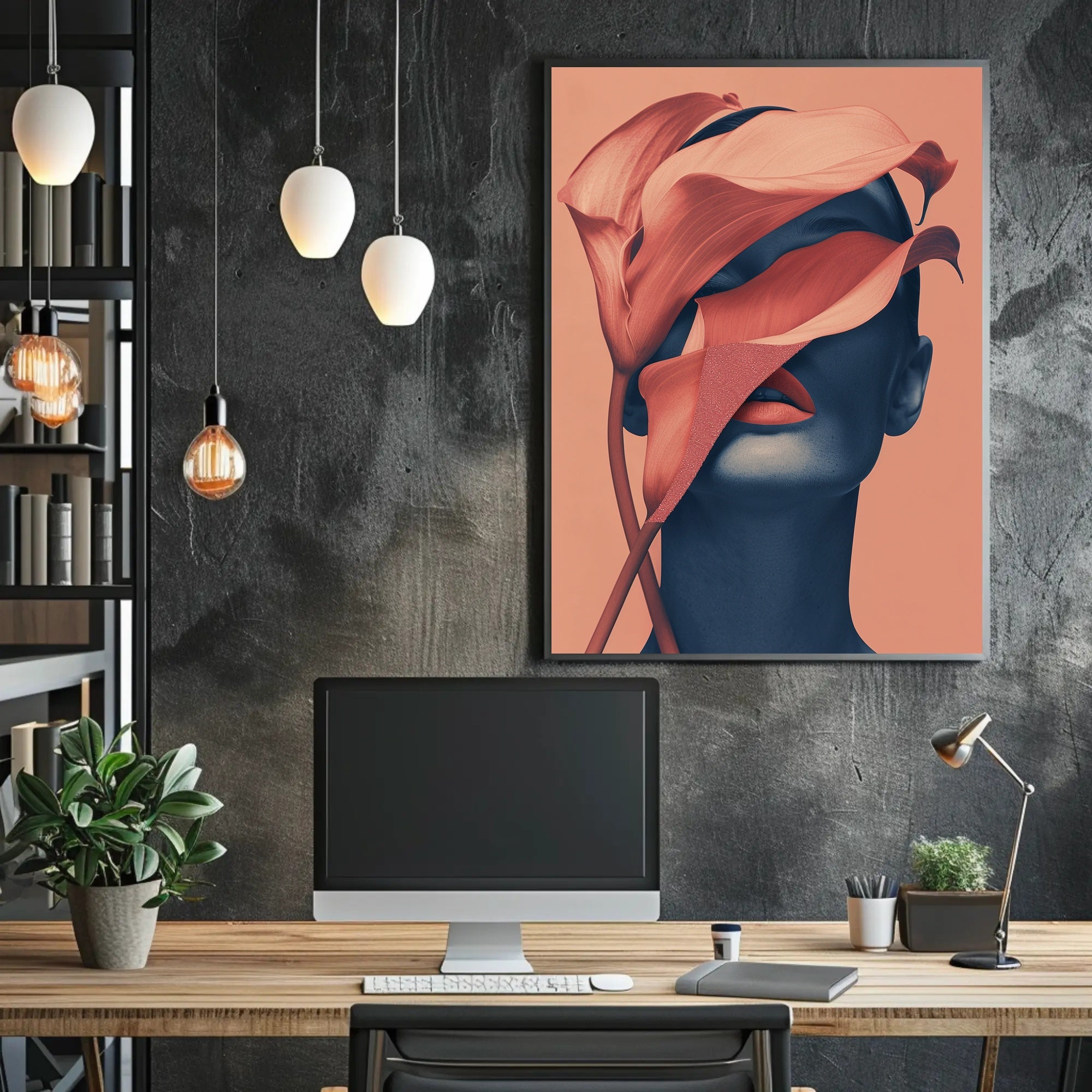 Striking Surreal Female Art Abstract or Artistic Poster PosterGoat