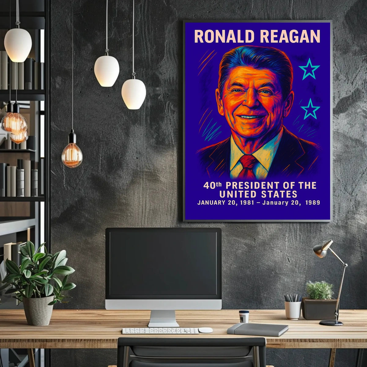 Ronald Reagan 40th President Poster