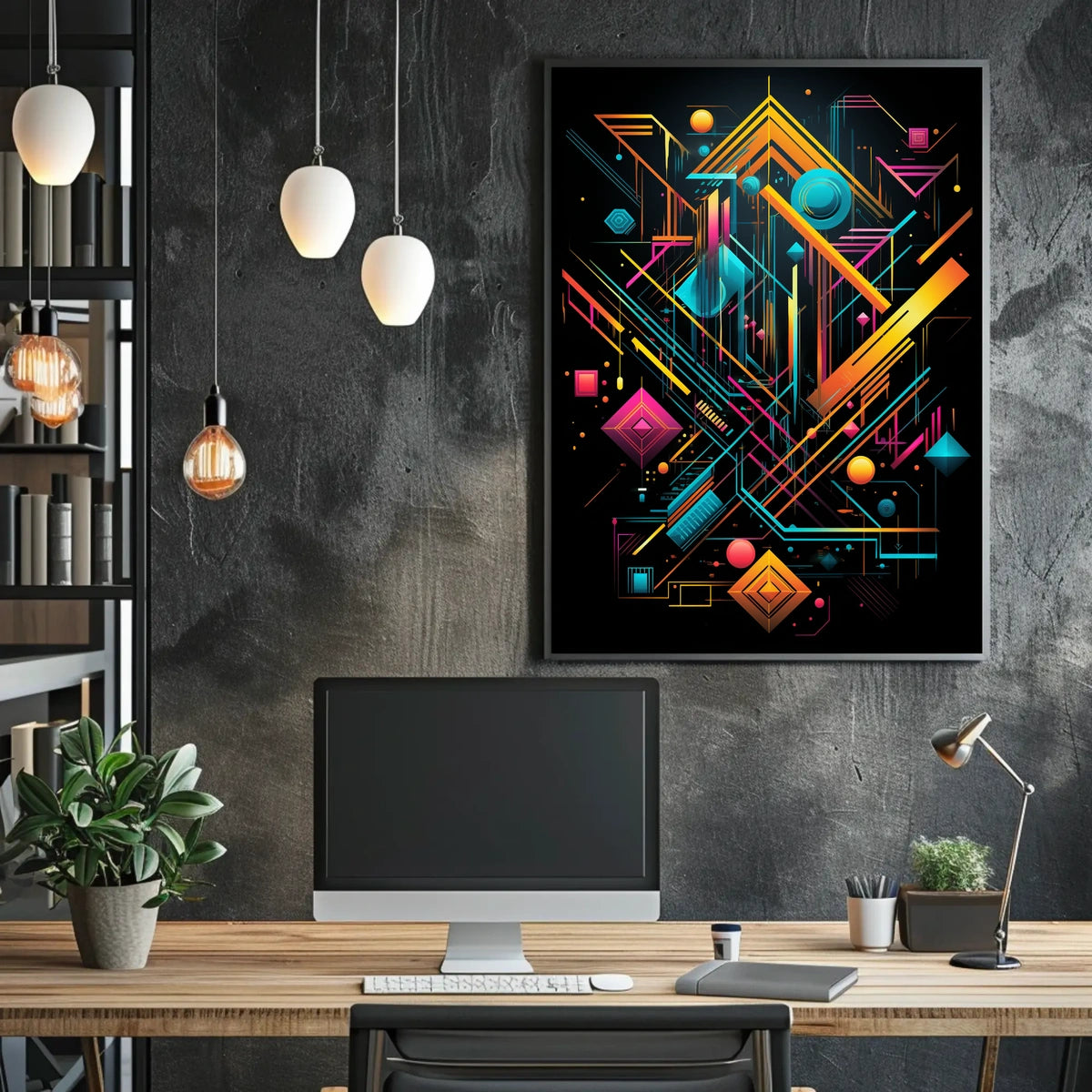 Geometric Symphony Poster