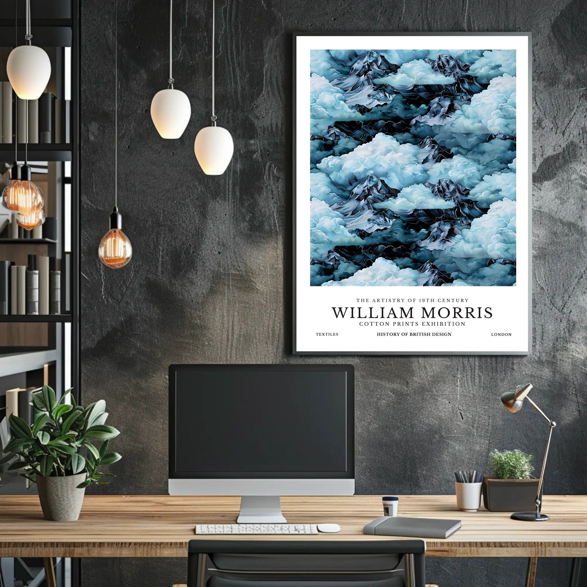 William Morris Cotton Prints Exhibition Poster