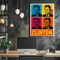 Clinton Pop Art Poster