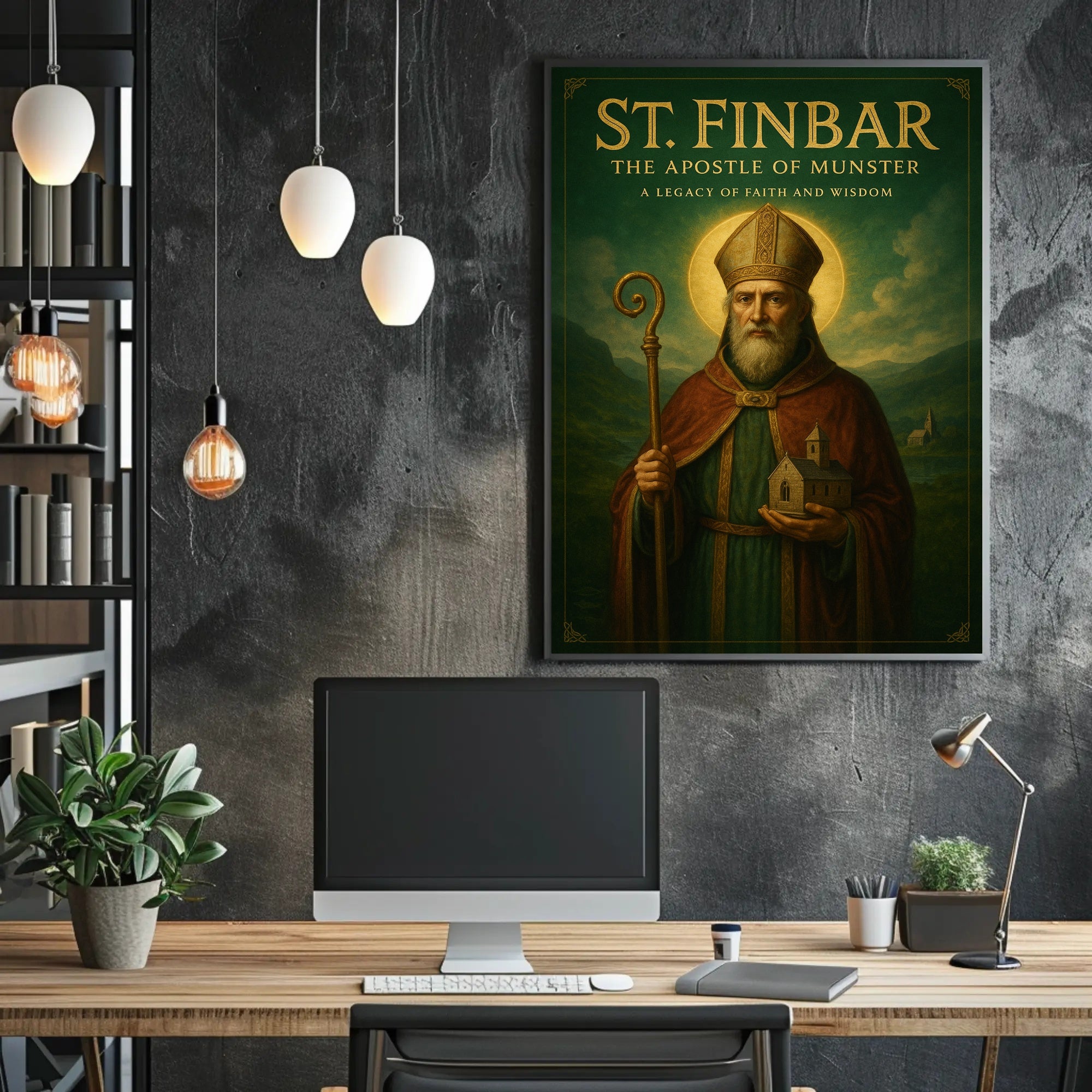 St. Finbar The Apostle of Munster Poster PosterGoat