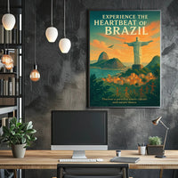 Experience The Heartbeat Of Brazil Poster
