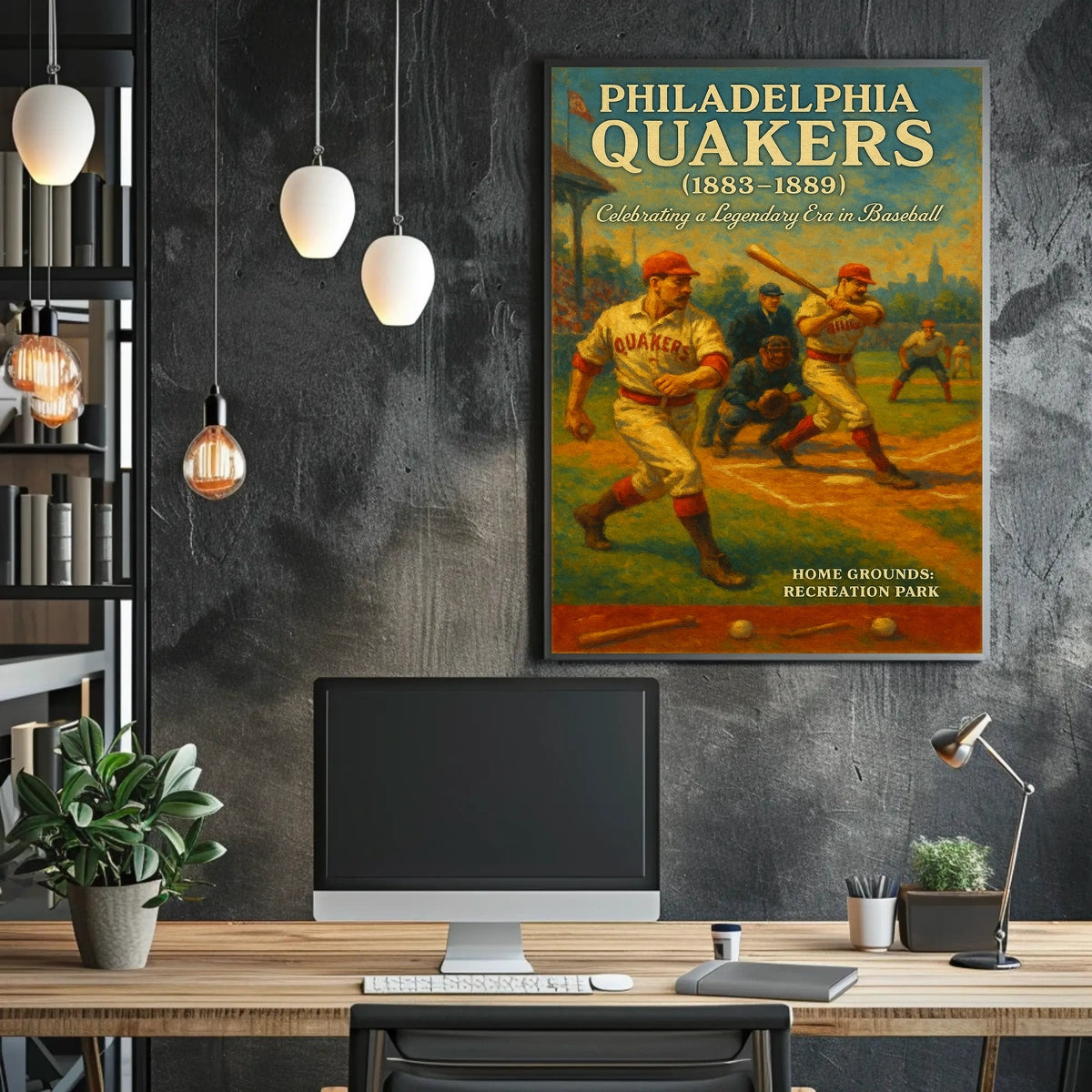 Philadelphia Quakers Celebrating A Poster