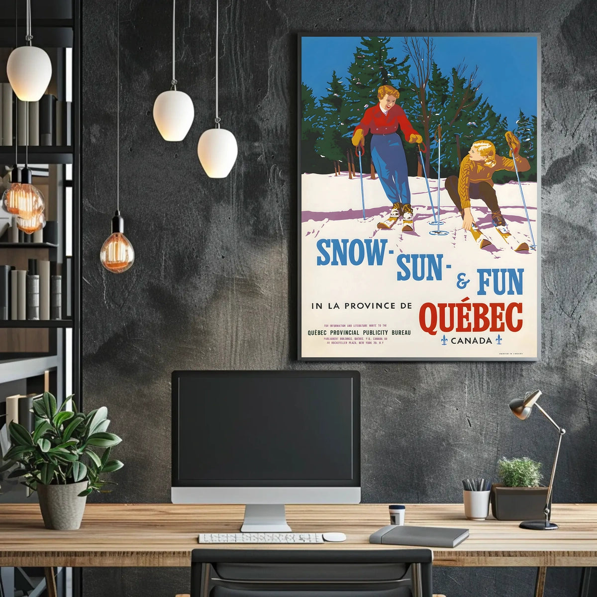 Snow, Sun, Fun In Québec Poster