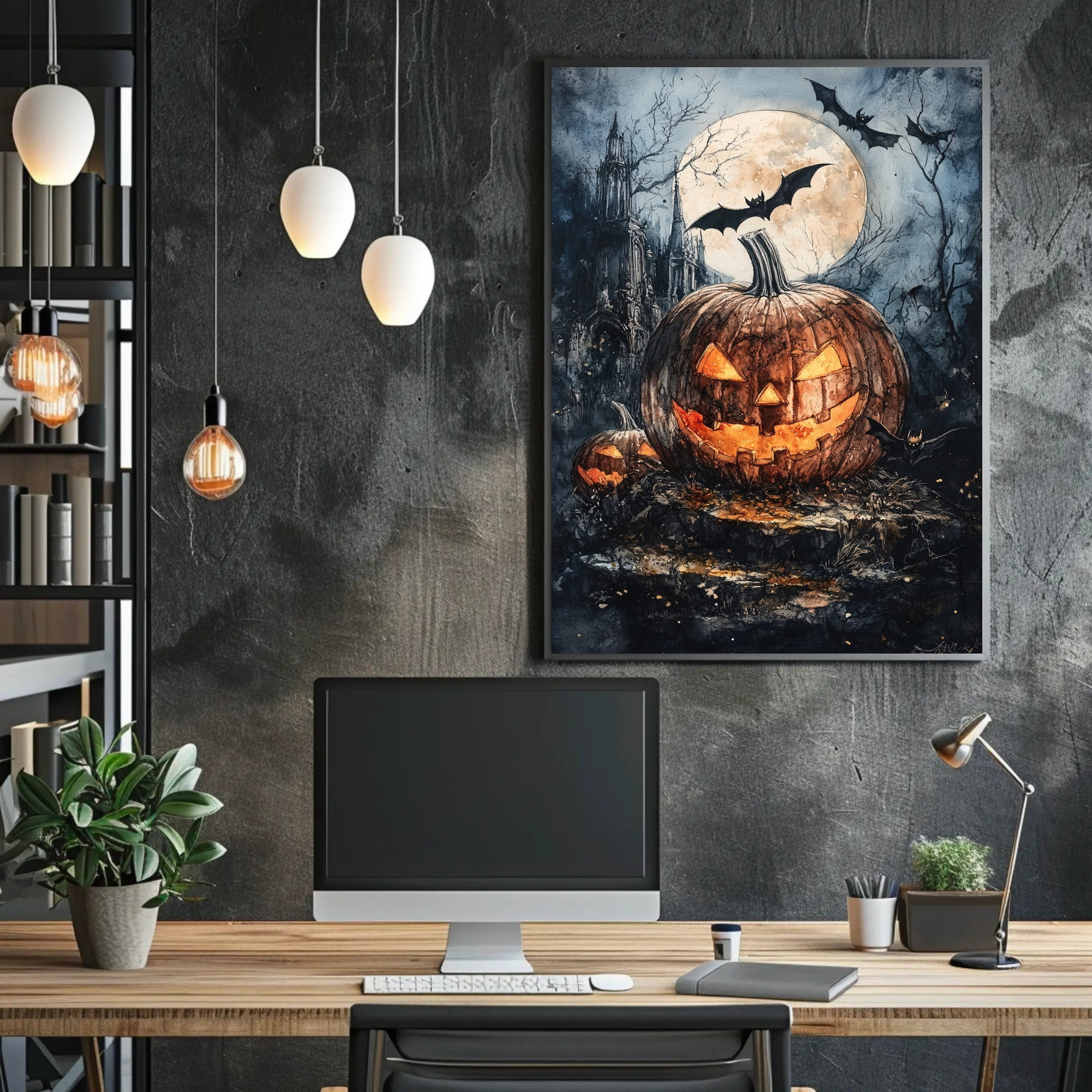 Haunted Halloween Night Poster