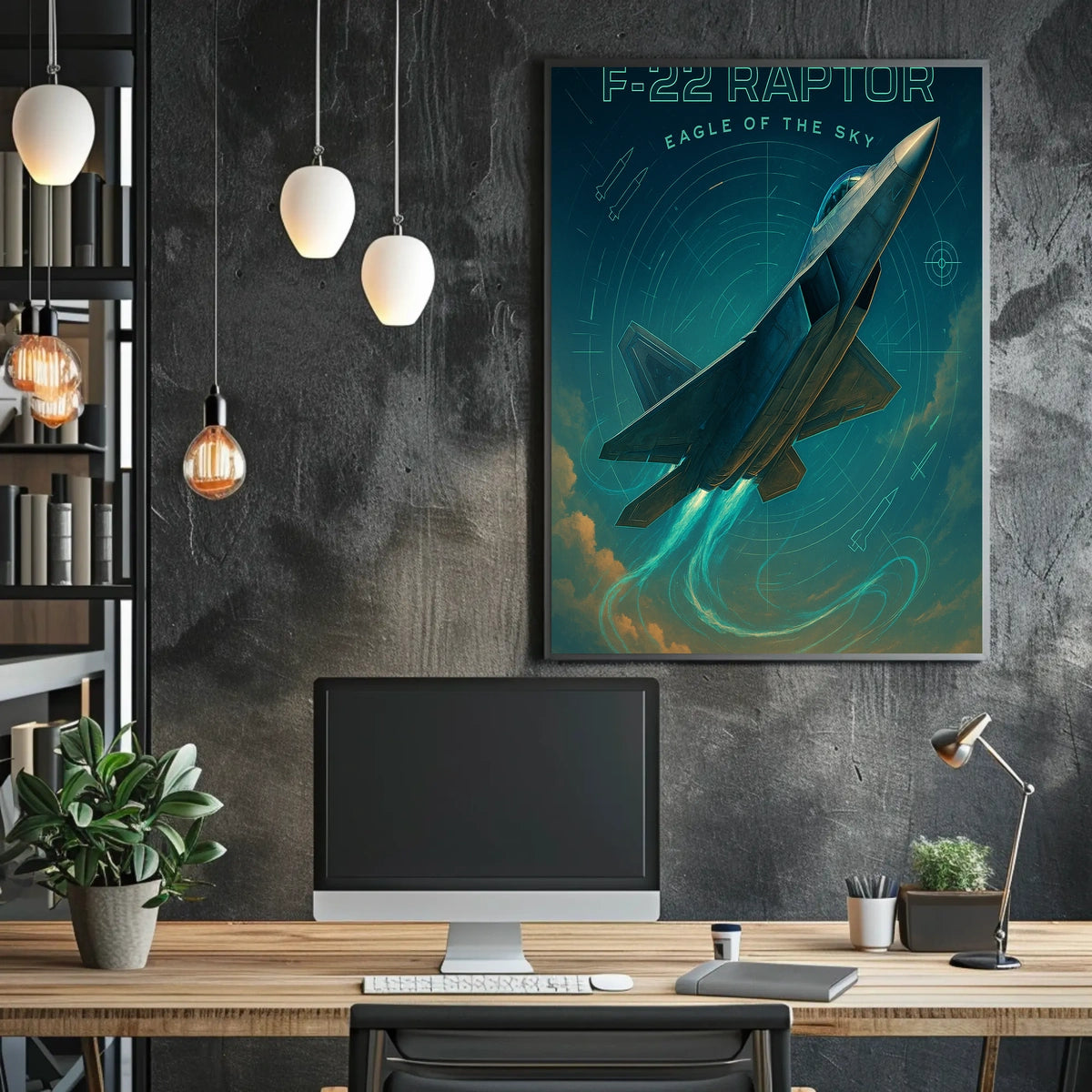 F22 Raptor Poster Eagle of the Sky for Aviation Enthusiasts