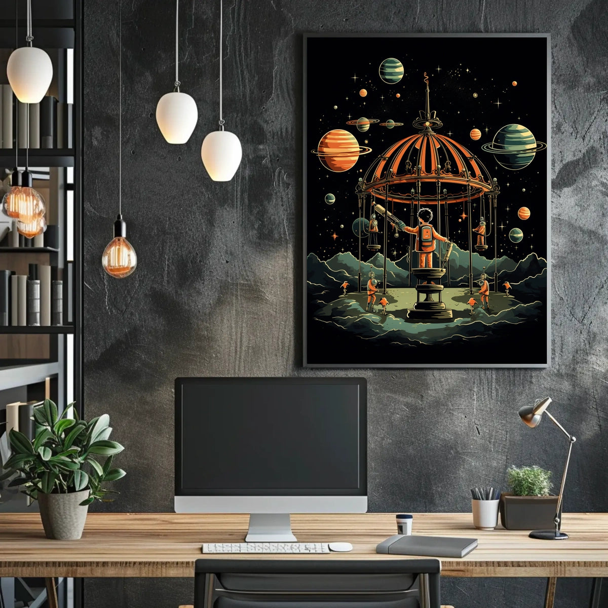 Cosmic Carousel Poster