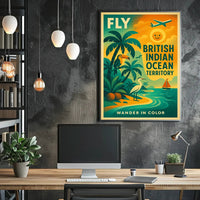 Wander in Color British Indian Ocean Territory Travel Poster PosterGoat