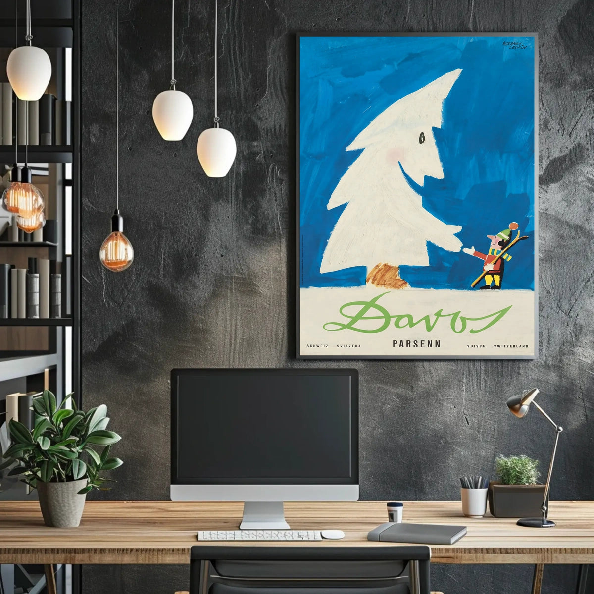 Davos Parsenn Winter Wonderland Poster