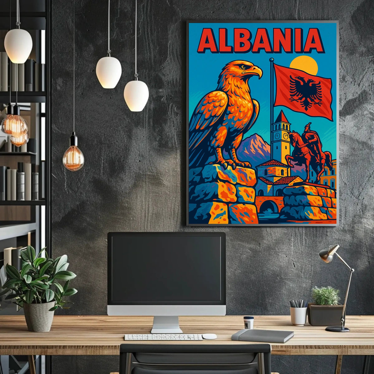 Albania A Vibrant Tribute Poster