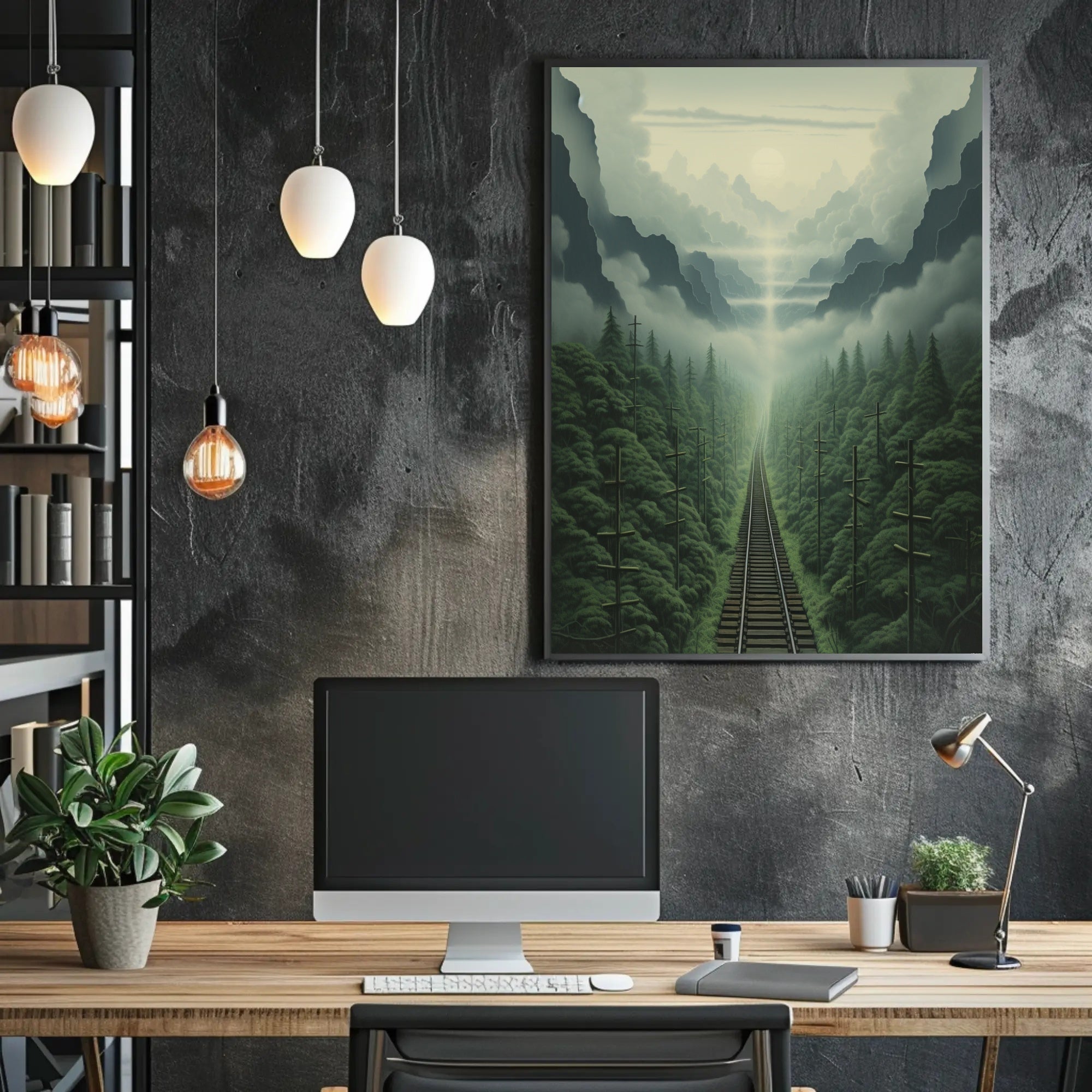 Journey Through The Misty Mountains Poster