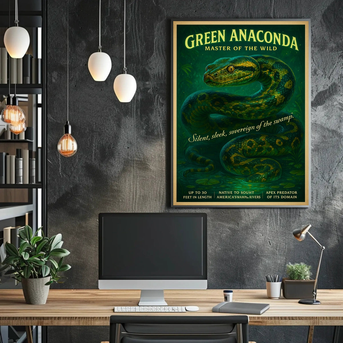 Master Of The Wild Green Anaconda Poster