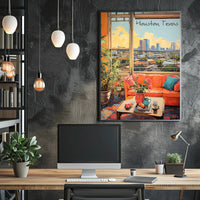 Cozy Houston Living Room View Poster