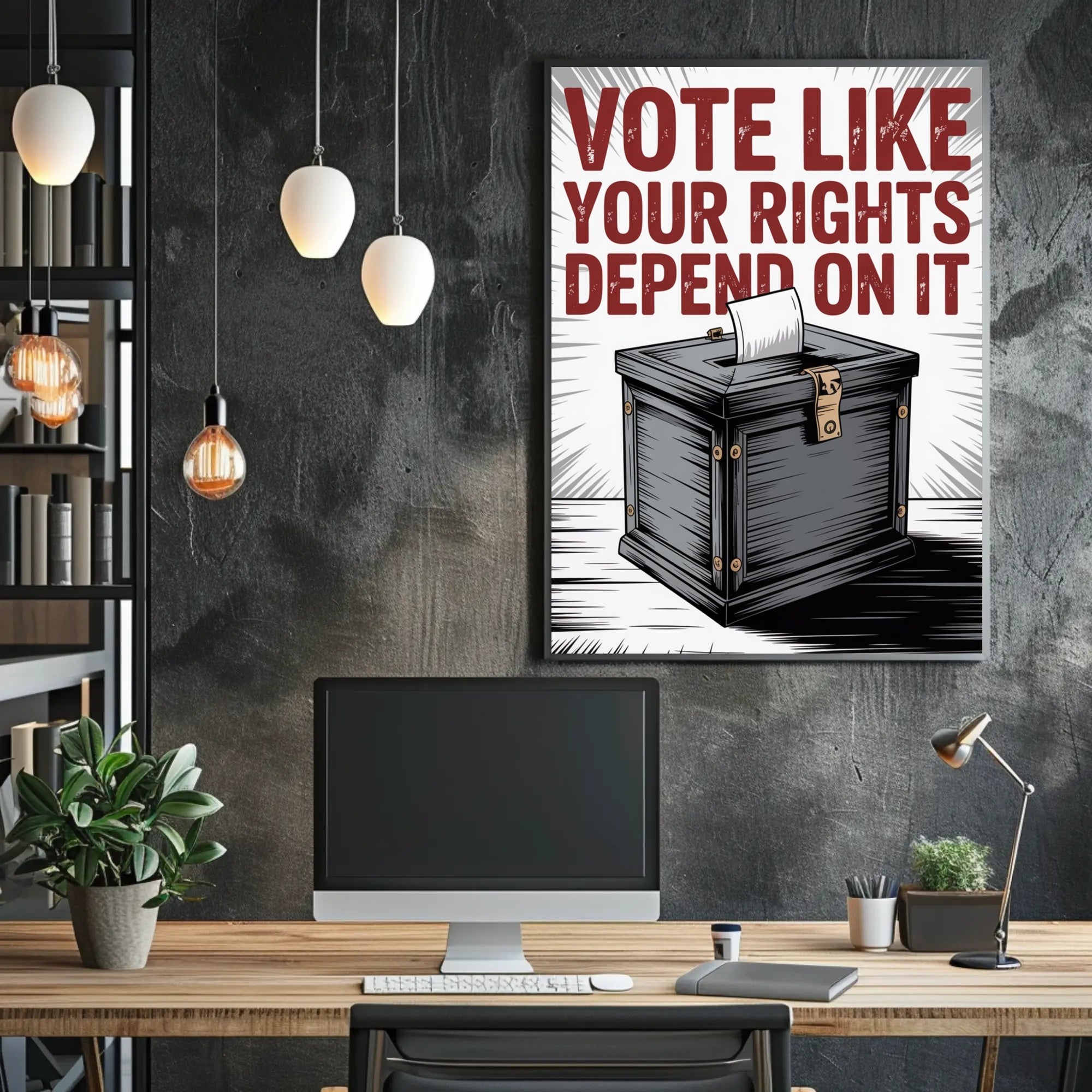 Vote Like Your Rights Depend On It Political Poster