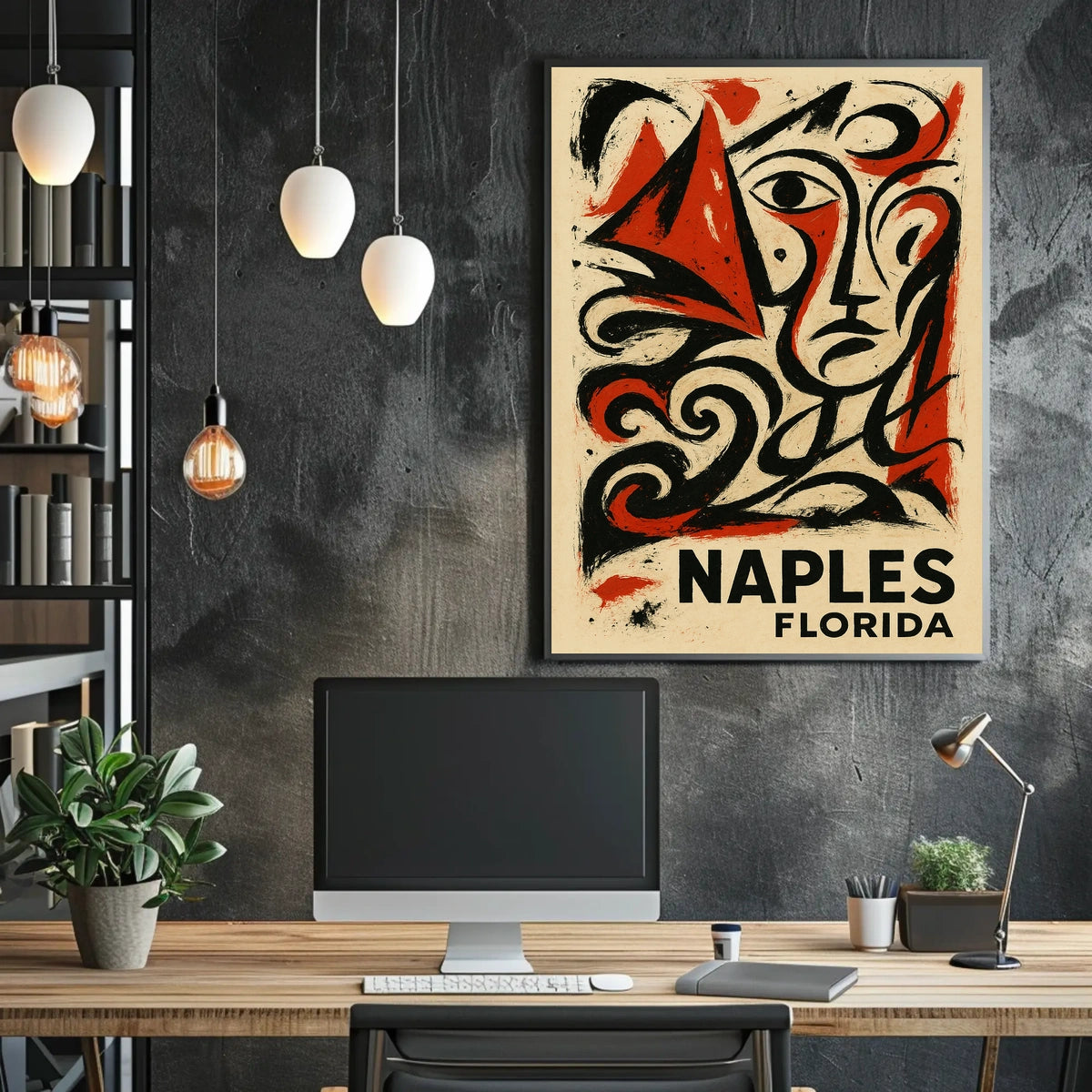 Naples Florida Artistic Expression Poster Wall Art Decor