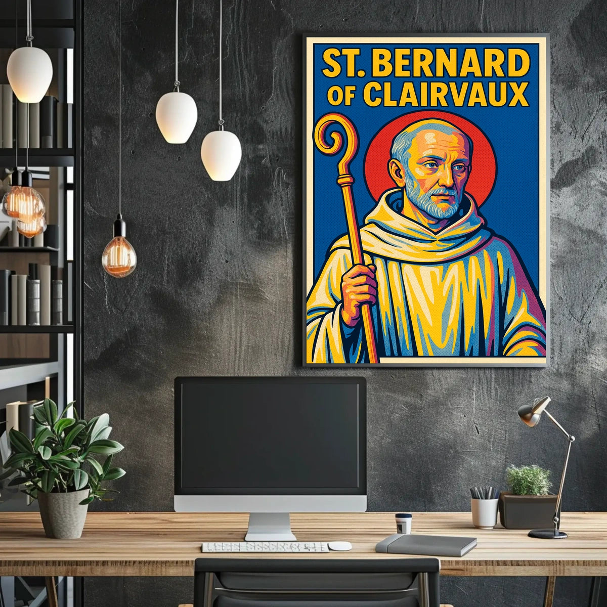 St. Bernard of Clairvaux Poster