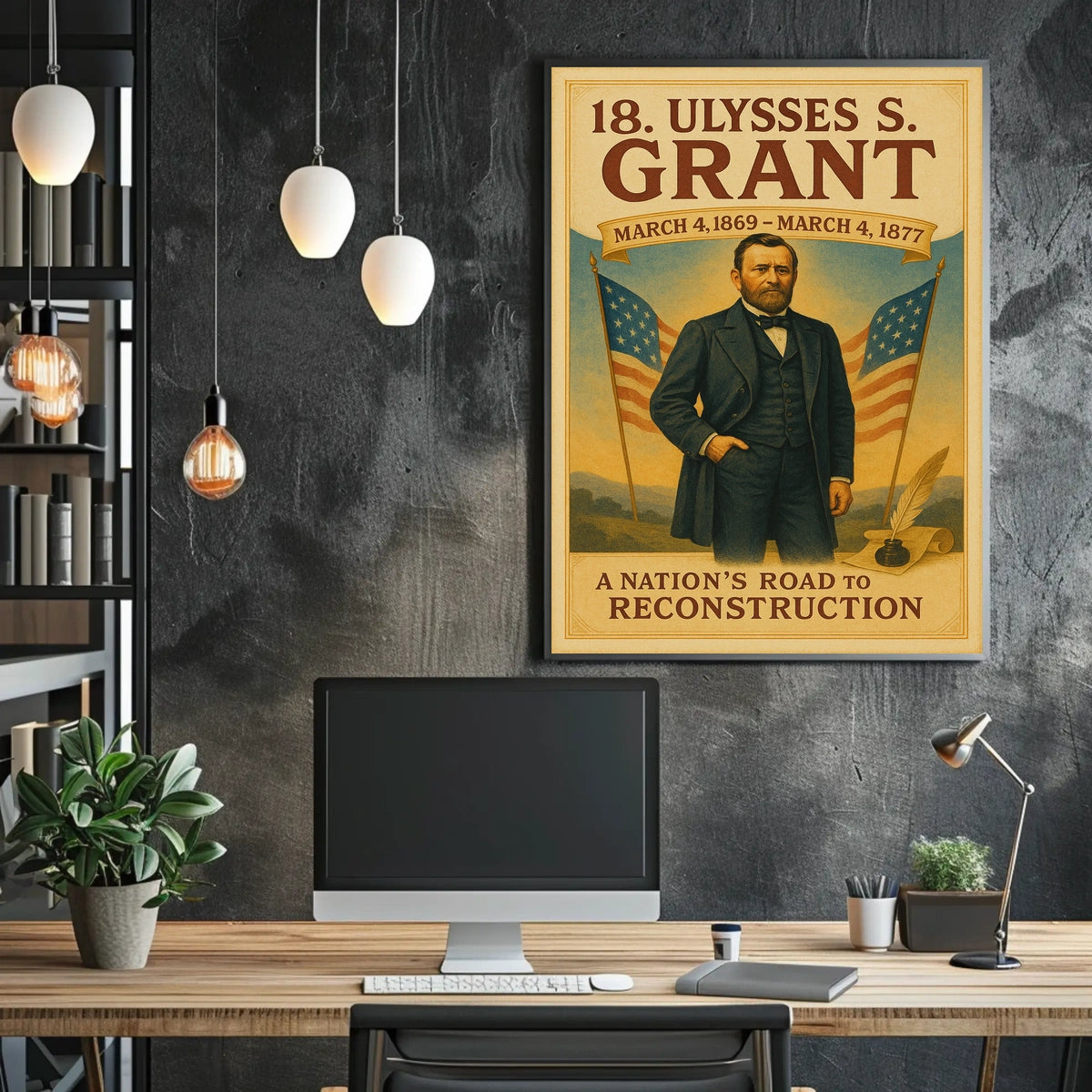 Ulysses S. Grant 18Th President Poster