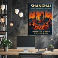 Shanghai Where Tradition Meets Innovation Poster