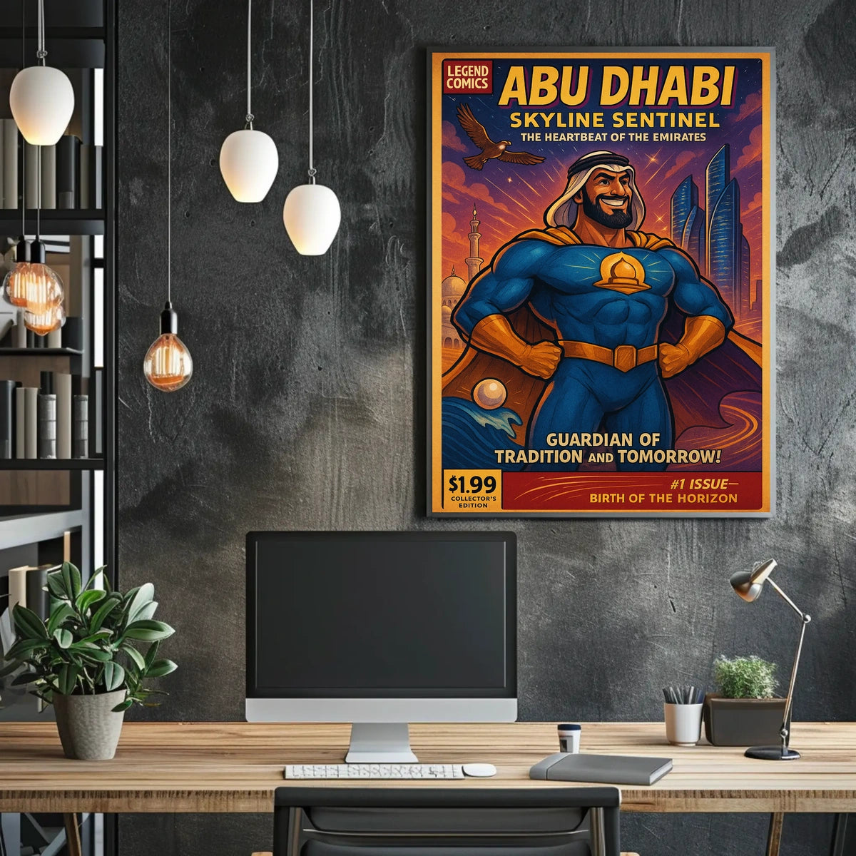 Skyline Sentinel of Abu Dhabi Poster