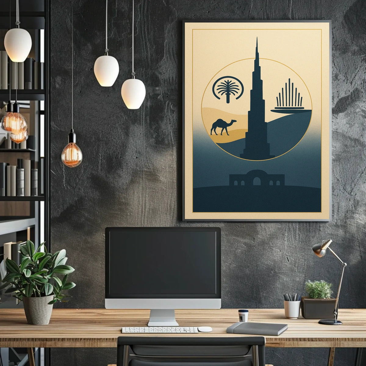 Iconic Dubai Landmarks Poster