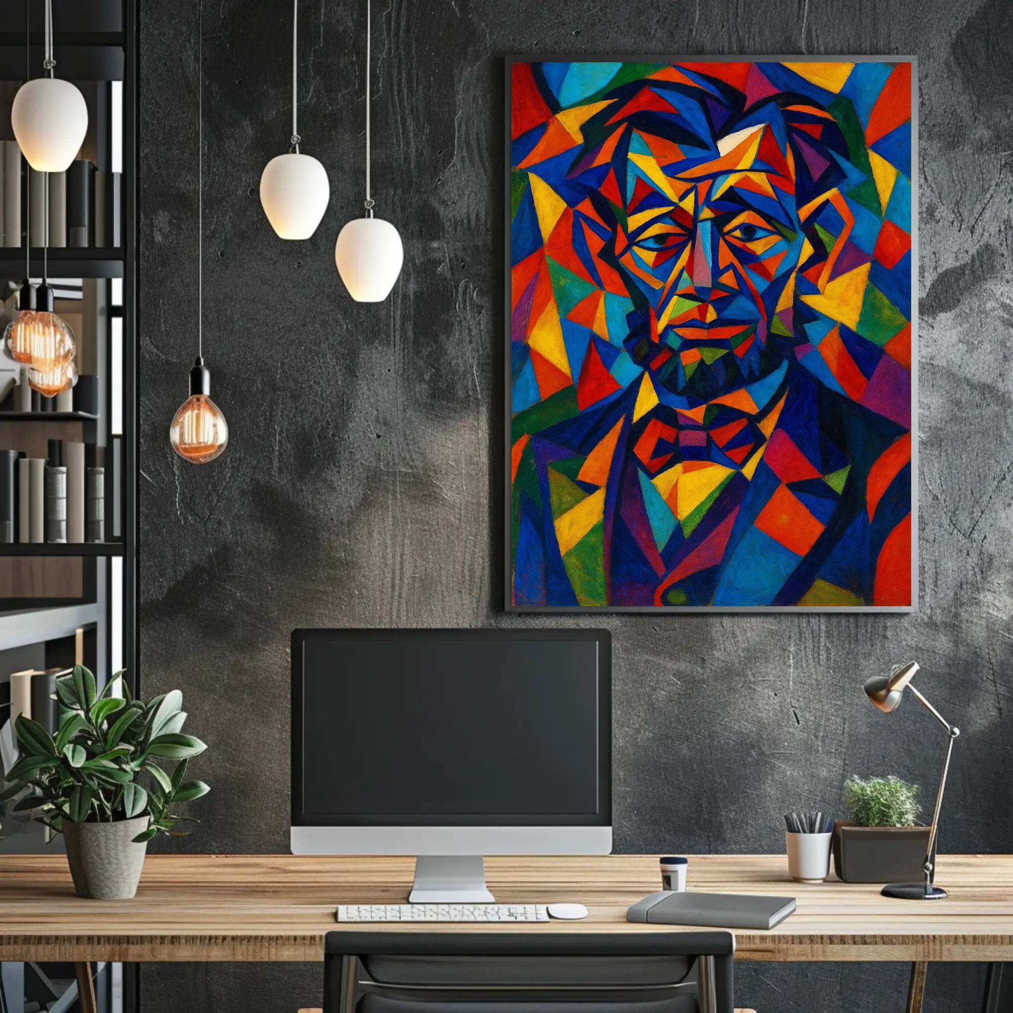 Cubist Historical Figure Art Print - Abstract or Artistic Poster