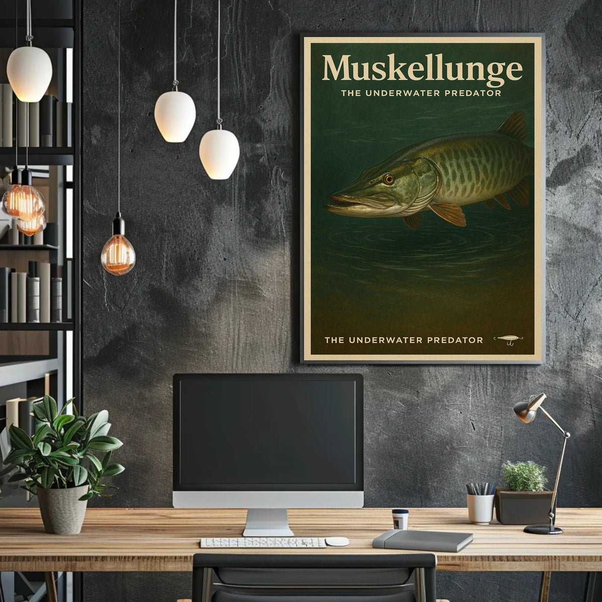 Muskellunge The Underwater Predator Poster