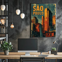 São Paulo Cityscape Poster