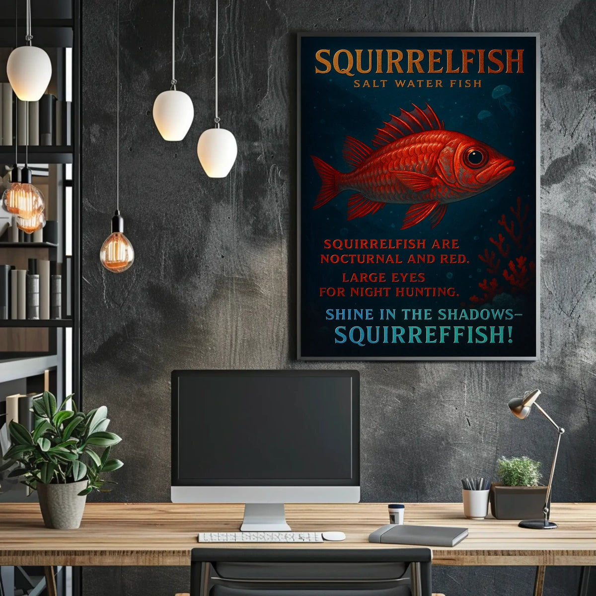 Squirrelfish Nocturnal Wonders Poster