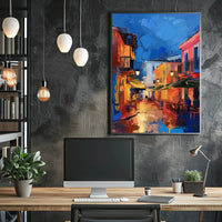 Vintage Parisian Landmarks Art Deco Poster