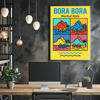 Bora Bora Pop Art Travel Poster