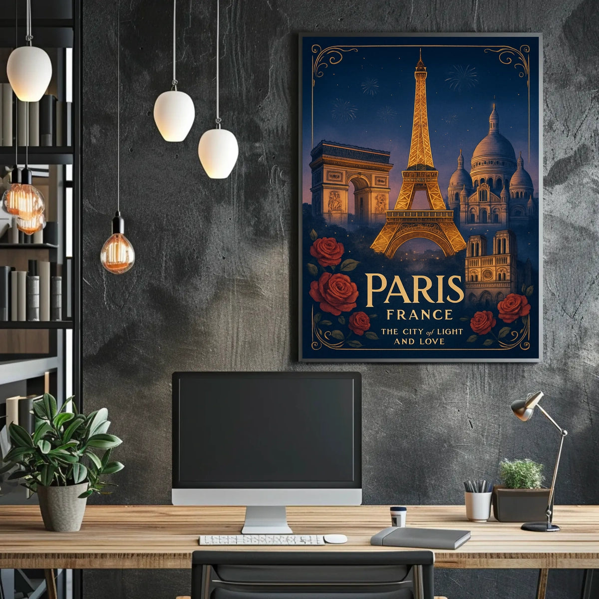 Paris The City of Light and Love Poster