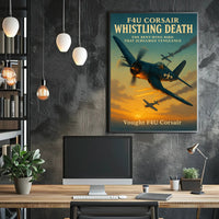 F4U Corsair Fighter WWII Poster