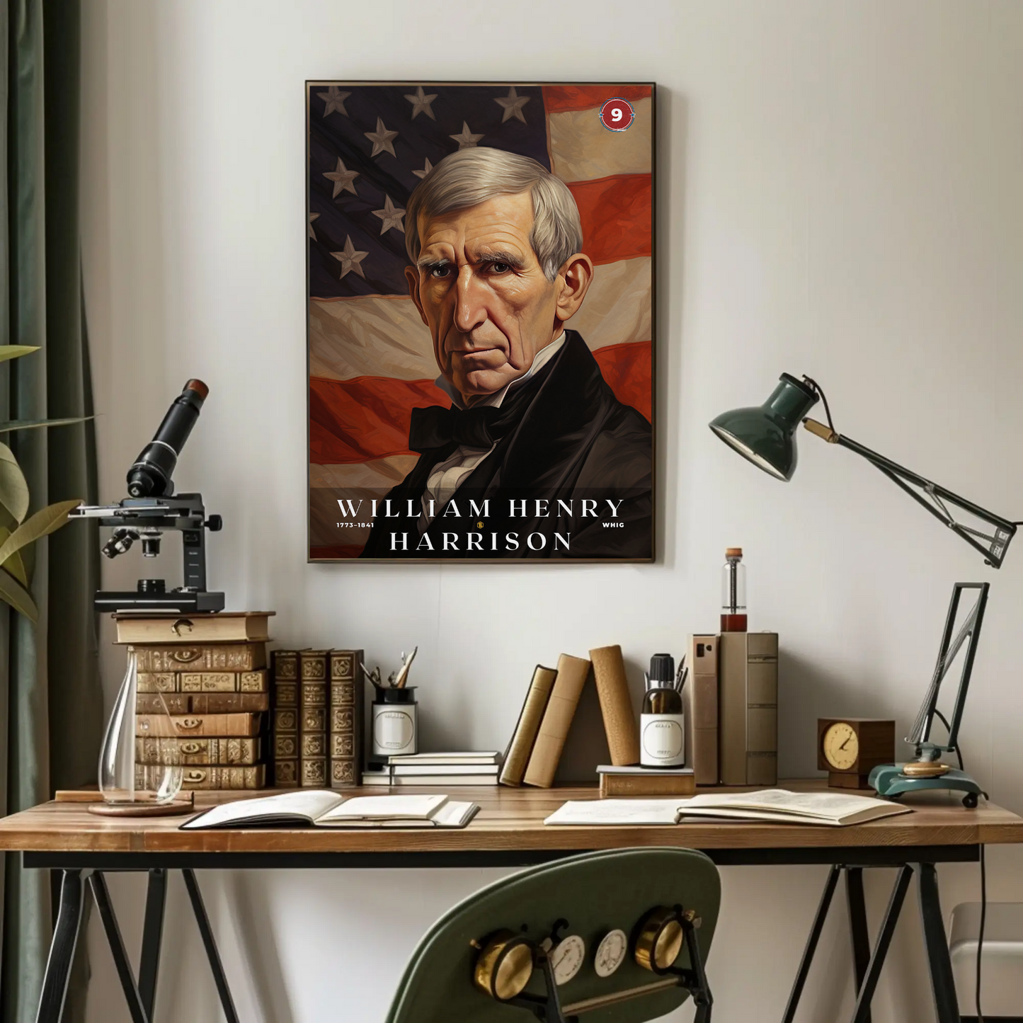 William Harrison 9th President Of The United States Portrait