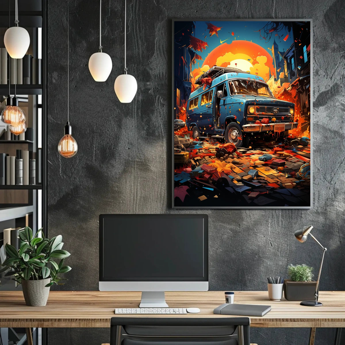 Urban Adventure At Sunset Poster